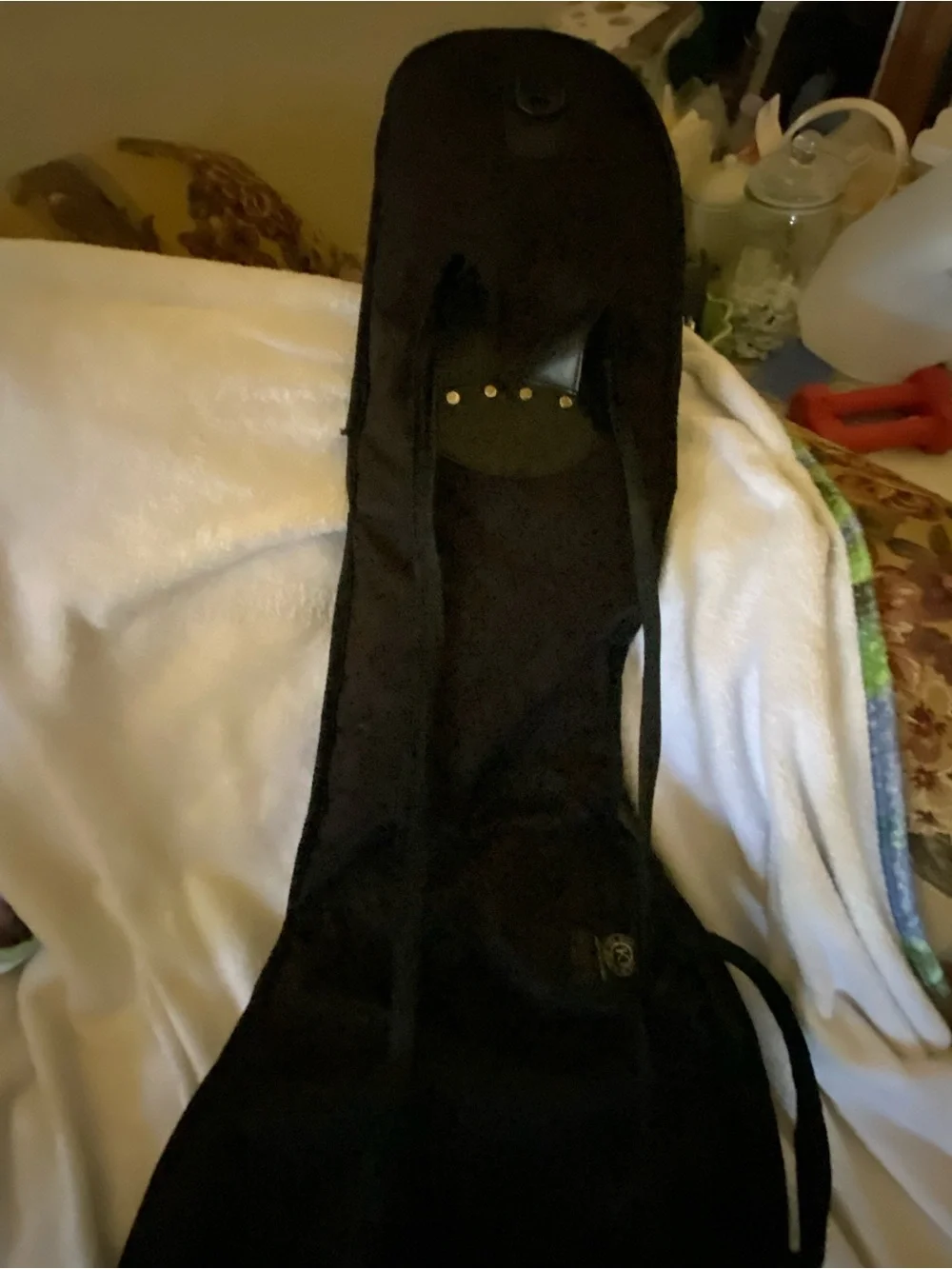 Classic Black Men’s Guitar Bag with Front Pocket